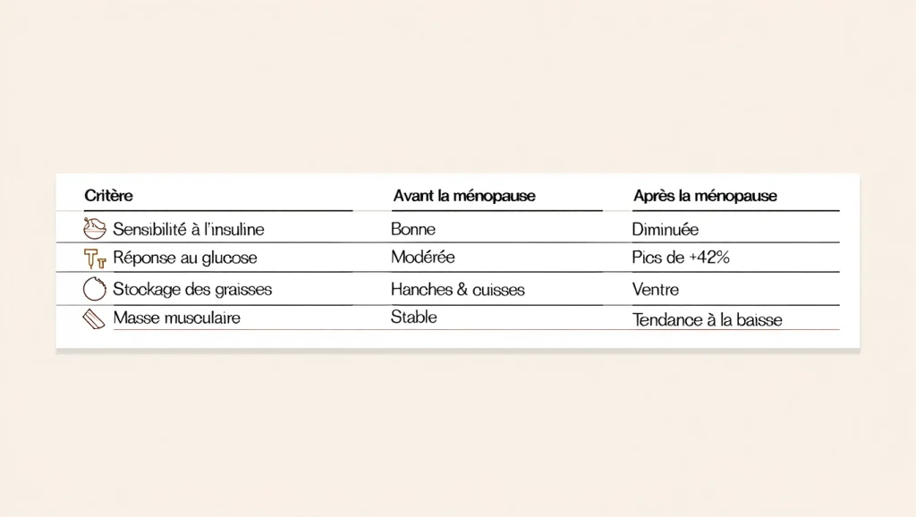 Métabolisme avant et après la ménopause